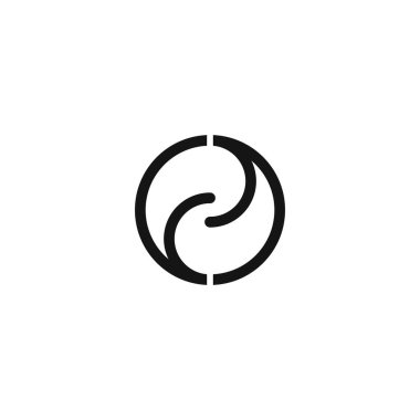 İlk harf ff logo vektör tasarım şablonu