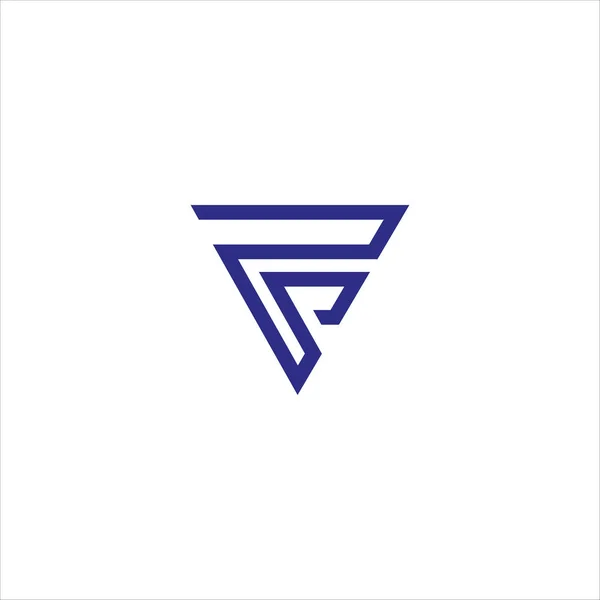 Carta inicial fc ou cf modelo de design do logotipo — Vetor de Stock