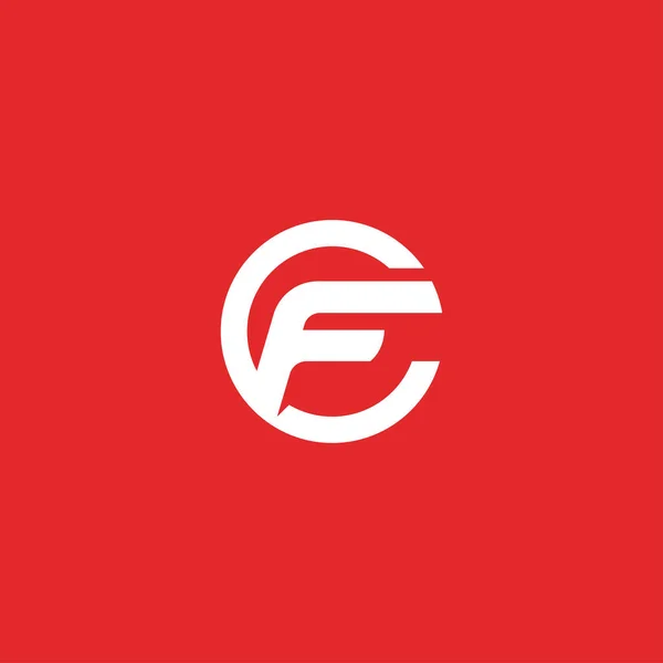 İlk harf fc veya cf logo tasarım şablonu