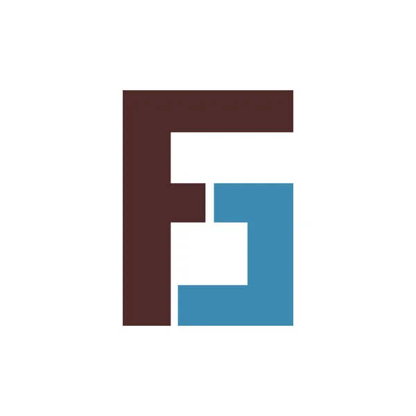 Initial letter fc or cf logo design template — 스톡 벡터