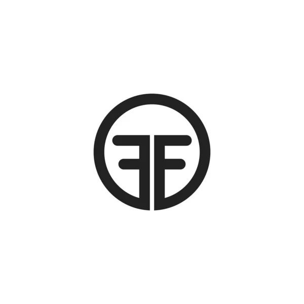 Πρότυπο σχεδιασμού διανύσματος λογότυπου αρχικού γράμματος ff — Διανυσματικό Αρχείο