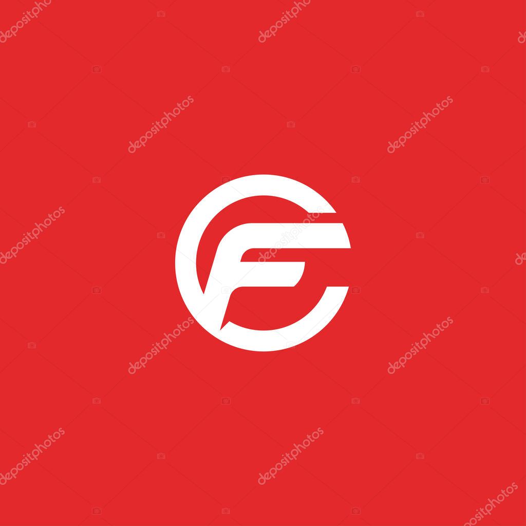 Initial letter fc or cf logo vector design.fc and cf letter logo .fc,cf initial based alphabet icon logo design
