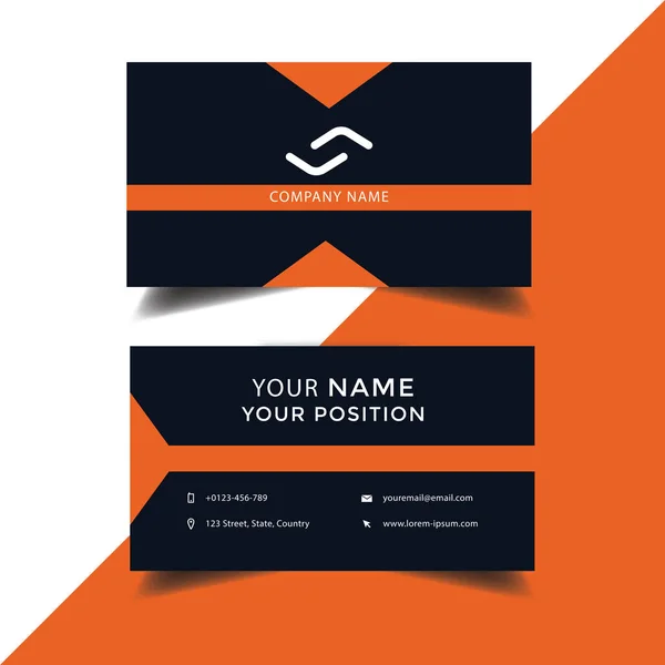 Plantilla de diseño de tarjeta de visita — Vector de stock