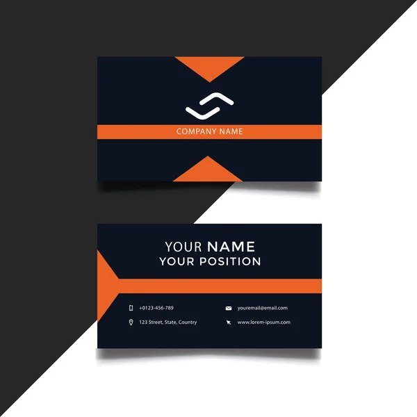 Plantilla de diseño de tarjeta de visita — Vector de stock