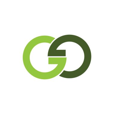 İlk harf gd veya dg logo vektör tasarım şablonu