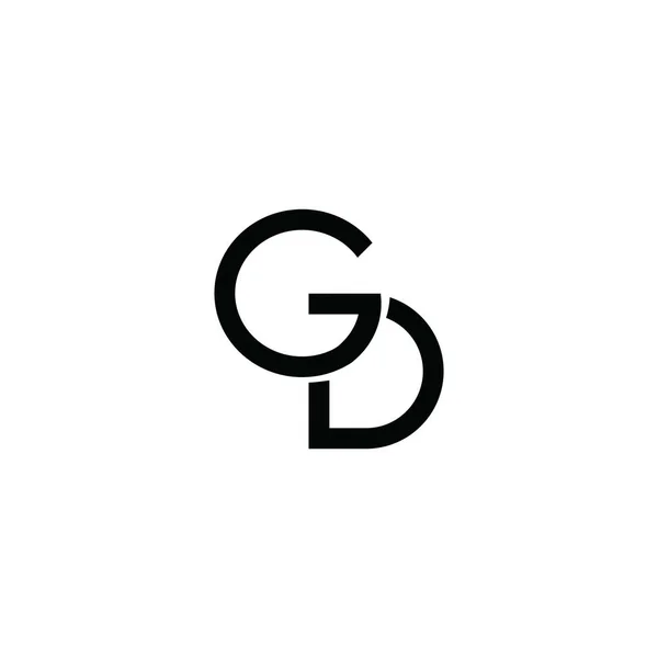 初始字母gd或dg标识向量设计模板 — 图库矢量图片