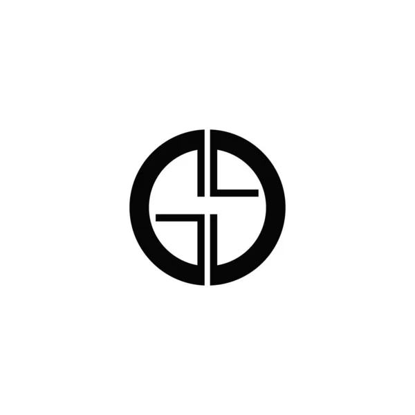 Plantilla inicial de diseño vectorial de logotipo gd o dg — Archivo Imágenes Vectoriales