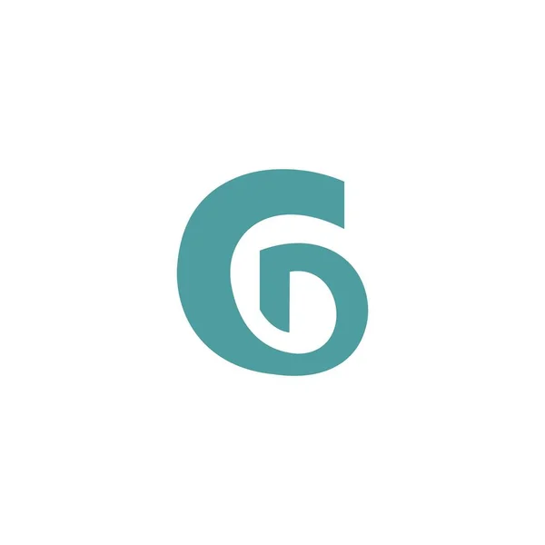 Modelo inicial de design de vetor de logotipo gd ou dg —  Vetores de Stock