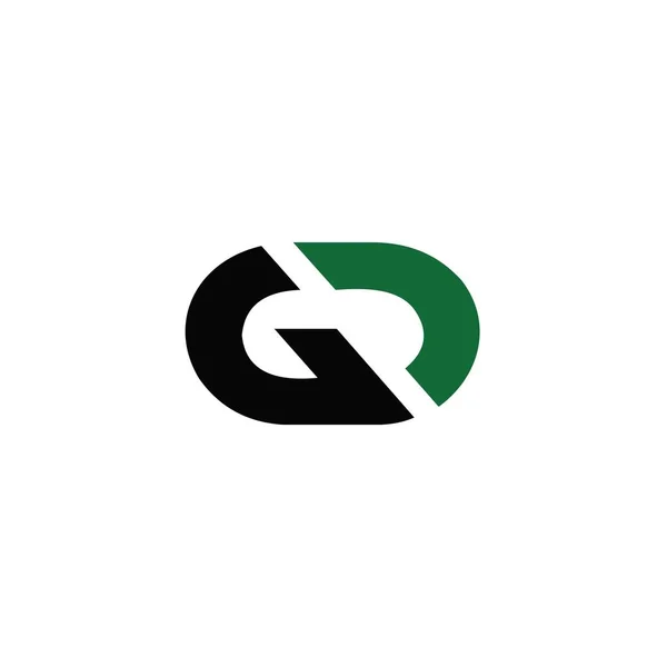 Начальный шаблон логотипа gd или dg — стоковый вектор