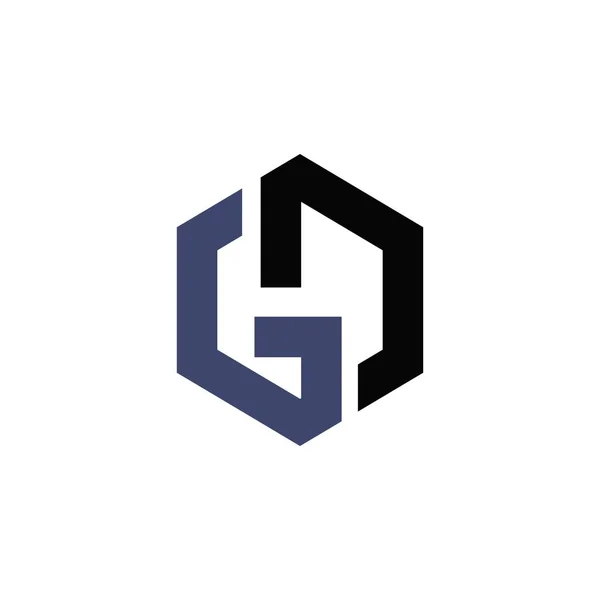 初期文字gdまたはdgロゴベクトルデザインテンプレート — ストックベクタ