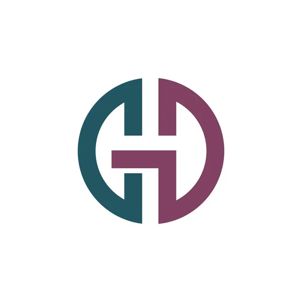 Початкова літера gd або dg логотип векторний шаблон дизайну — стоковий вектор