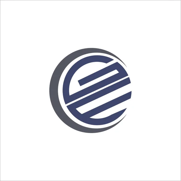 Templat desain logo ge atau eg - Stok Vektor