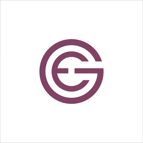 Initial letter ge or eg logo design template — 스톡 벡터