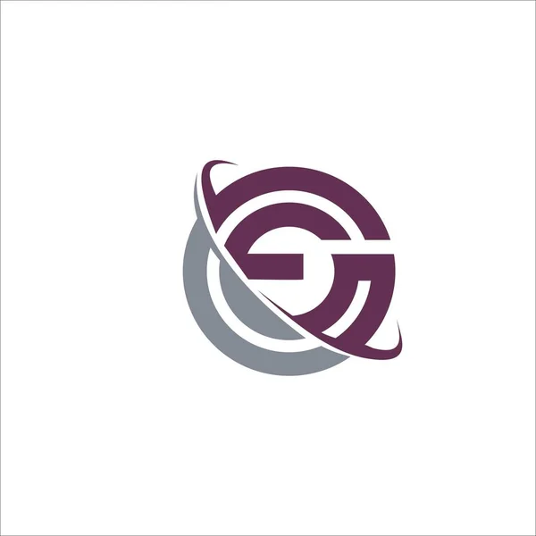 Αρχικό γράμμα ge ή π.χ. πρότυπο σχεδιασμού λογότυπου — Διανυσματικό Αρχείο