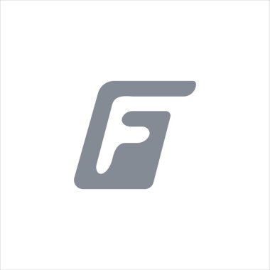 İlk harf gf veya fg logo vektör tasarım şablonu