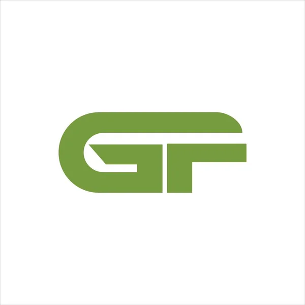 Modelo de desenho vetorial inicial da letra gf ou fg logo — Vetor de Stock