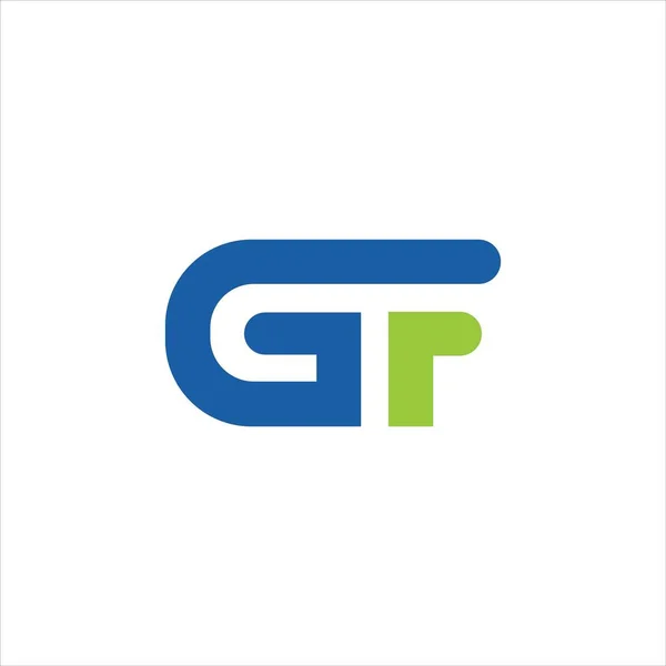 A gf vagy fg logó vektor tervezési sablonja — Stock Vector