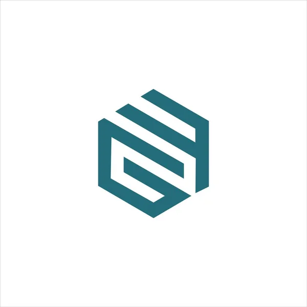 Initiële letter gf of fg logo vector ontwerp template — Stockvector