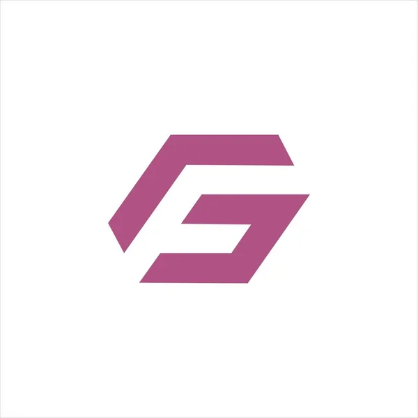 Początkowa litera gf lub wzór wektora logo fg — Wektor stockowy