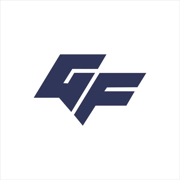 Initial letter gf or fg logo vector design template — Stock Vector