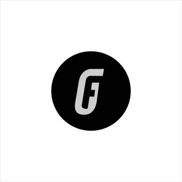 Initial letter gf or fg logo vector design template — 스톡 벡터