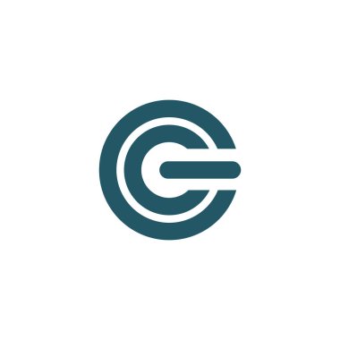 İlk harf gg logo tasarım şablonu