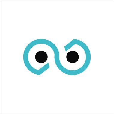 İlk harf gg logo tasarım şablonu