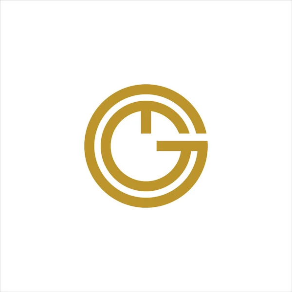 Initial letter gg logo design template — Stock Vector