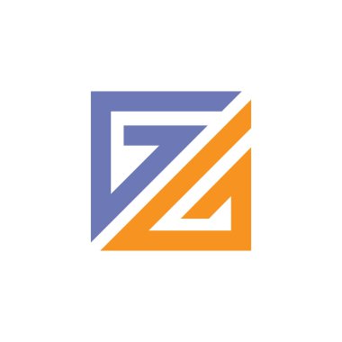 İlk harf gg logo tasarım şablonu