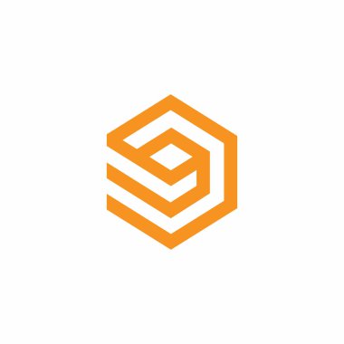 İlk harf gg logo tasarım şablonu