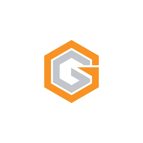 Anfangsbuchstabe gg logo design template — Stockvektor