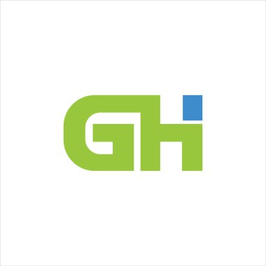 İlk harf gh veya hg logo vektör tasarım şablonu