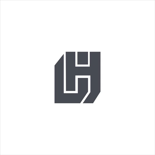 Initial letter gh or hg logo vector design template — 스톡 벡터