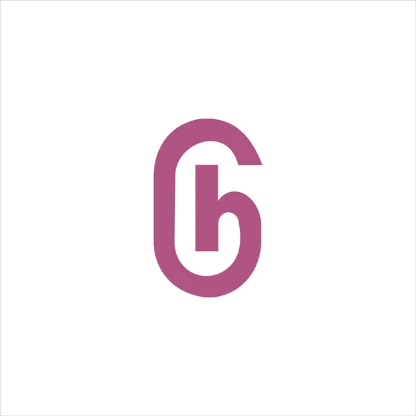 Plantilla inicial de diseño de vectores de logotipo gh o hg — Archivo Imágenes Vectoriales