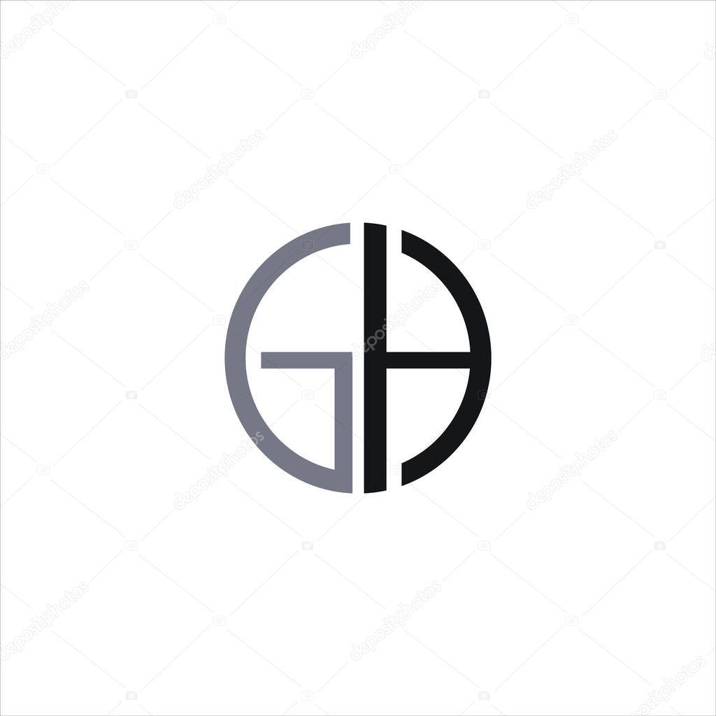 Gh and hg letter logo design.gh,hg initial based alphabet icon logo design