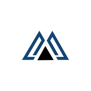 İlk harf m logo vektör tasarım şablonu