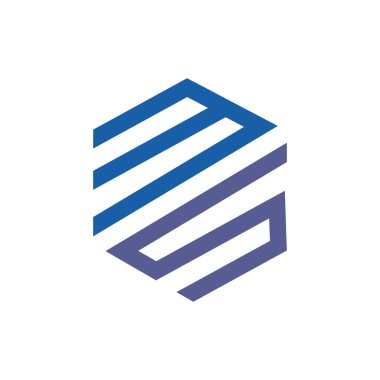 İlk harf m logo vektör tasarım şablonu