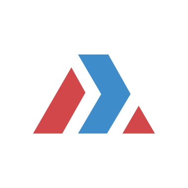 İlk harf m logo vektör tasarım şablonu