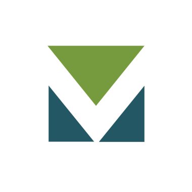 İlk harf m logo vektör tasarım şablonu