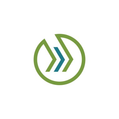 İlk harf m logo vektör tasarım şablonu