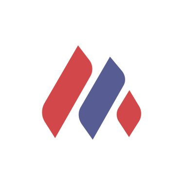 İlk harf m logo vektör tasarım şablonu