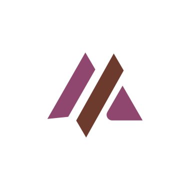 İlk harf m logo vektör tasarım şablonu