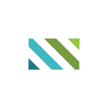 İlk harf m logo vektör tasarım şablonu