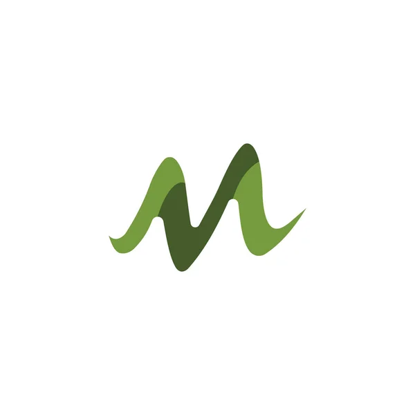 Шаблон векторного дизайна логотипа m — стоковый вектор