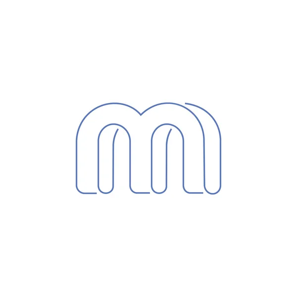 Initiële letter m logo vector ontwerp template — Stockvector