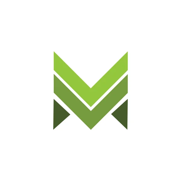 Modelo inicial de desenho do vetor do logotipo da letra m —  Vetores de Stock