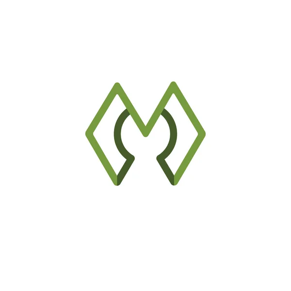 Αρχικό πρότυπο σχεδίασης διανύσματος λογότυπου m — Διανυσματικό Αρχείο