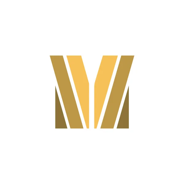 Initiële letter m logo vector ontwerp template — Stockvector