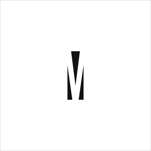 Lettera iniziale m logo modello di progettazione vettoriale — Vettoriale Stock