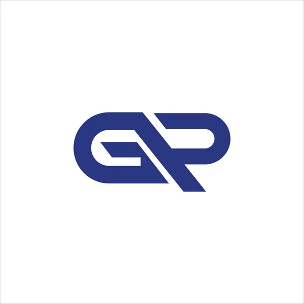 Początkowy wzór wzoru wzoru graficznego litery gp lub pg — Wektor stockowy